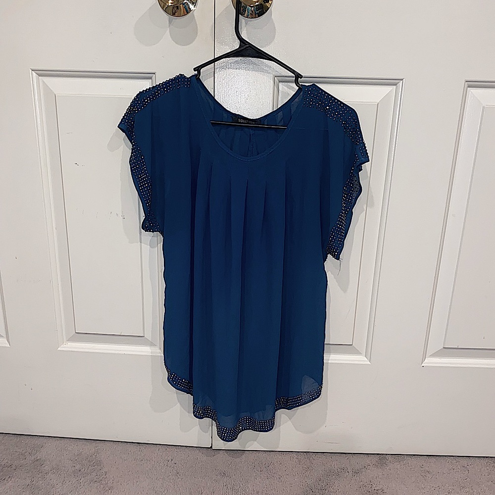 Woman’s Dress shirt with Rhinestone detail